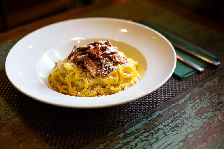 Pasta dish at the Napul'è Italian Comfort Food & Wine restaurant in Athens